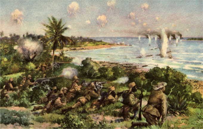 Illustrative coastal town image representing the port of Tanga